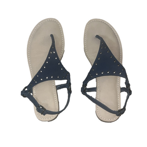 simply vera vera wang blue and tan sandals